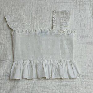 Hill House Home Paz Top — White Poplin (2XL)